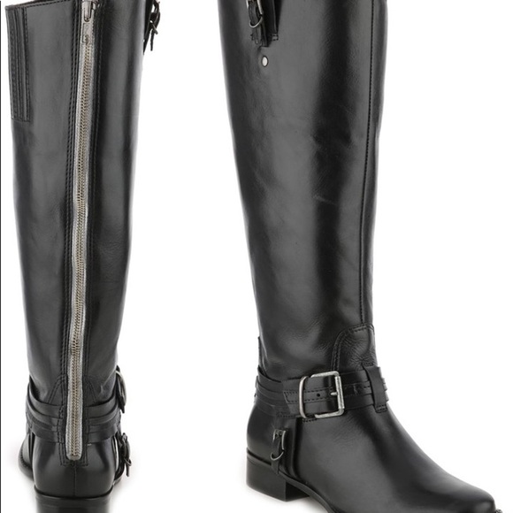 Matisse Women's Black Flashback Leather Riding Boots Size 6.5 - Picture 2 of 10